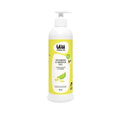 Shampoo and shower gel 2 in 1 Citrus notes and Jasmine UIU DeLaMark 300 ml