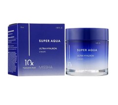 Moisturizing facial cream Super Aqua Ultra Hyalron Cream Missha 70 ml
