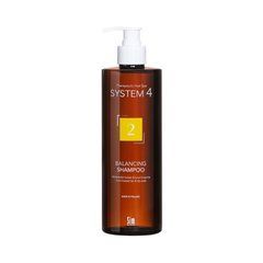 Шампунь №2 для сухого, фарбованого і пошкодженого волосся System 4 №2 Balancing Shampoo Sim Sensitive 500 мл