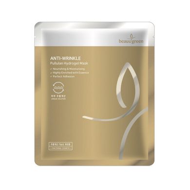 Hydrogel face mask with pullulan Anti-Wrinkle BeauuGreen 30 ml