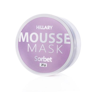 Мус-маска для обличчя пом'якшуюча MOUSSE MASK Sorbet Hillary 20 г