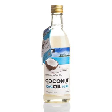Рафинированное кокосовое масло Premium Quality Coconut Oil Hillary 250мл