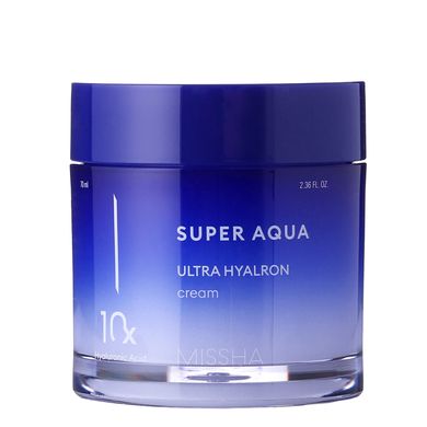 Зволожуючий крем для обличчя Super Aqua Ultra Hyalron Cream Missha 70 мл