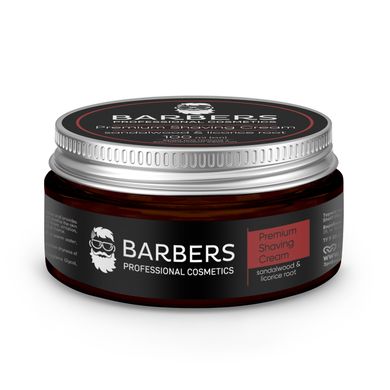 Крем для гоління з заспокійливим ефектом Sandalwood-Licorice Root Barbers 100 мл