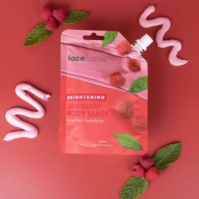 Brightening mud mask for the body Raspberry Face Facts 200 ml