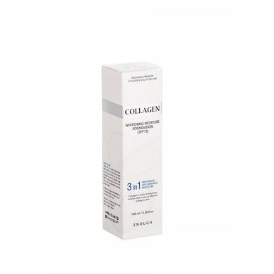 Тональный крем для лица Осветление Collagen Whitening Moisture Foundation SPF15 (23) Enough 100 мл