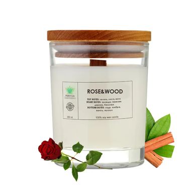 Aroma candle Rose&Wood L PURITY 150 g