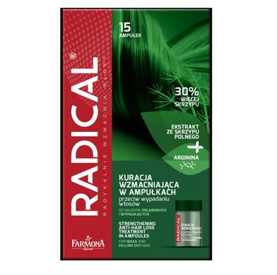 Зміцнюючий концентрат проти випадіння волосся Farmona Radical 5*15 мл