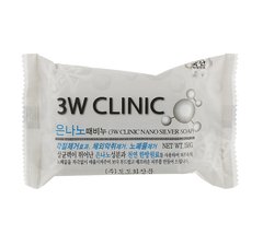 Очищуюче мило для обличчя і тіла з екстрактом срібла Silver nano Dirt Soap 3W Clinic 150 г