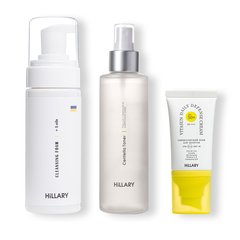 Sunscreen SPF 50 + Cleansing and Toning Set Hillary