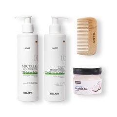 Набір для догляду за сухим типом волосся Aloe Deep Moisturizing & Coconut Hillary