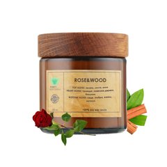 Aroma candle Rose&Wood M PURITY 100 g