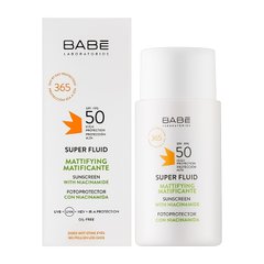 Солнцезащитный флюид с матирующим эффектом SPF 50 Babe Laboratorios 50 мл