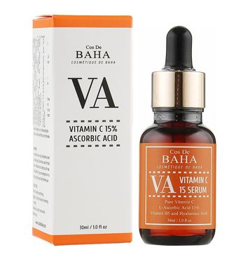 Brightening and antioxidant serum with vitamin C and ascorbic acid VA Vitamin C 15% Ascorbic Acid Serum (VA) Cos De Baha 30 ml