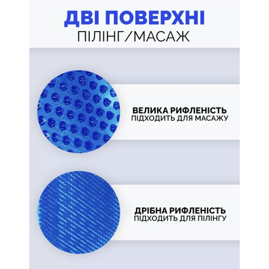 Рукавичка для антицелюлітного масажу синя Reclaire cosmetics