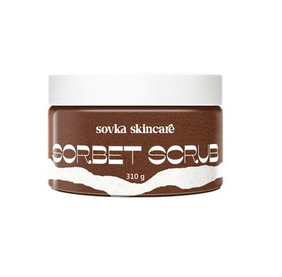 Скраб для тіла Sorbet Scrub Nutella Sovka Skincare 310 г