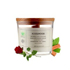 Aromatic candle Rose&Wood S PURITY 60 g