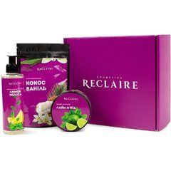 Zestaw wyszczuplający na zimno antycellulitowy peeling + okład + olejek Reclaire Cosmetics