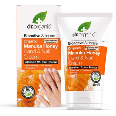 Крем для рук и ногтей с медом Манука Dr.Organic 125 мл