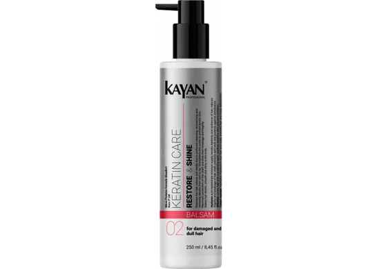 Бальзам для пошкодженого і тьмяного волосся Keratin care Kayan Professional 250 мл