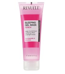 Восстанавливающая маска для лица ночная Розовая Sleeping Gel Mask Revuele 80 мл