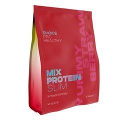 Низькокалорійний поживний коктейль для зниження ваги Mix Protein Slim Yummу Strawberry CHOICE PRO HEALTHY 145 г