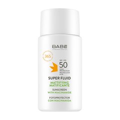 Сонцезахисний флюїд для всіх типів шкіри SPF 50 Babe Laboratorios 50 мл