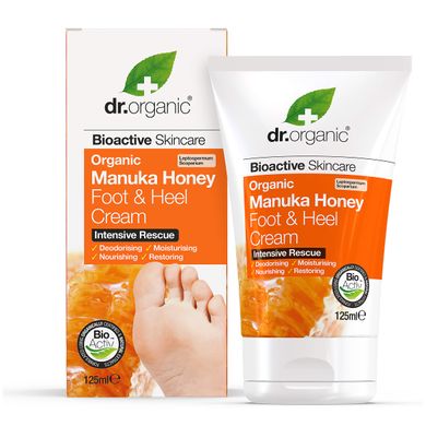 Foot and Heel Cream with Manuka Honey Dr.Organic 125 ml