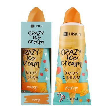 Moisturizing Body Cream with Mango Scent Crazy Mango Body Cream HiSkin 200 ml
