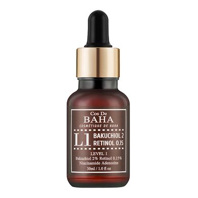 Face serum with Bakuchiol and Retinol Bakuchiol & Retinol Serum (L1) Cos De Baha 30 ml