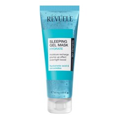 Night moisturizing face mask Blue Sleeping Gel Mask Revuele 80 ml