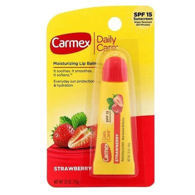 Lip balm with strawberry flavor Tube Carmex 10 g