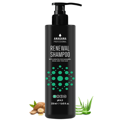 Шампунь Восстановление для поврежденных волос Renewal Shampoo ANAGANA 250 мл