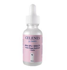 Peeling serum with AHA + BHA + LACTIC + ARCTIC CHAGA MUSHROOM acids Celenes 30 ml