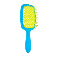 Hair brush blue with yellow Superbrush Janeke