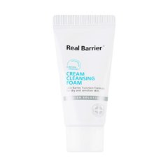 Cream cleansing foam for sensitive facial skin with madecasoside, spirulina and panthenol Cream Cleansing Foam Real Barrier 220 ml