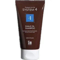 Шампунь №4 для жирної і чутливої шкіри голови System 4 №4 Shale Oil Shampoo Sim Sensitive 75 мл