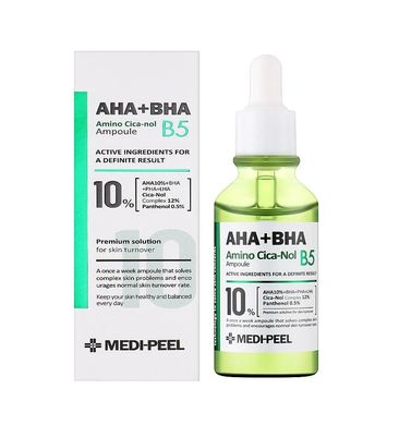 Сыворотка для чувствительной и проблемной кожи AHA BHA Amino Cica-Nol B5 Ampoule Medi-Peel 30 мл