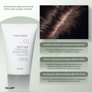 Ензимний пілінг для шкіри голови + Набір для сухого типу волосся Aloe Deep Moisturizing Hillary