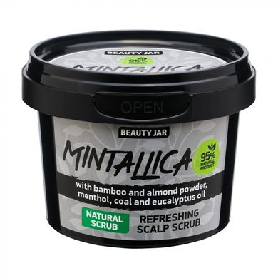 Purifying scalp scrub shampoo Mintallica Beauty Jar 100 g