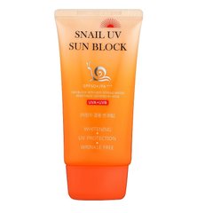 Sunscreen with snail mucin Snail Uv Sun Block Cream SPF50+ Jigott 70 ml