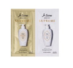 Trial set of shampoo and conditioner with the aroma of rose and jasmine Je l'aime Amino Supreme Kose Cosmeport 10ml+10ml