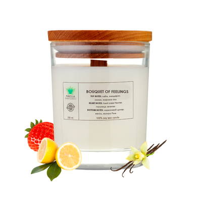 Aroma candle Bouquet of feelings L PURITY 150 g
