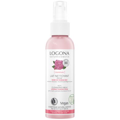 BIO cleansing milk for dry and sensitive skin Rose Logona 125 ml