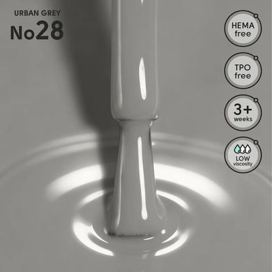 Lakier żelowy do paznokci 28 Urban Grey Shelly 12 ml
