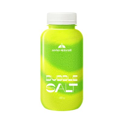 Пенная соль Bubble Salt Apple&Lime Sovka Skincare 360 г