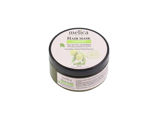 Маска для окрашенных волос с оливковым маслом и уф-фильтрами Melica Organic 350 мл
