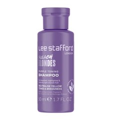 Toning purple shampoo for bleached hair Lee Stafford 50 ml
