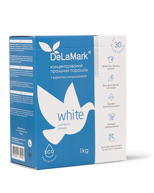 Washing powder Royal Powder White with conditioner effect DeLaMark 1 kg