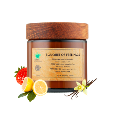 Aroma candle Bouquet of feelings M PURITY 100 g